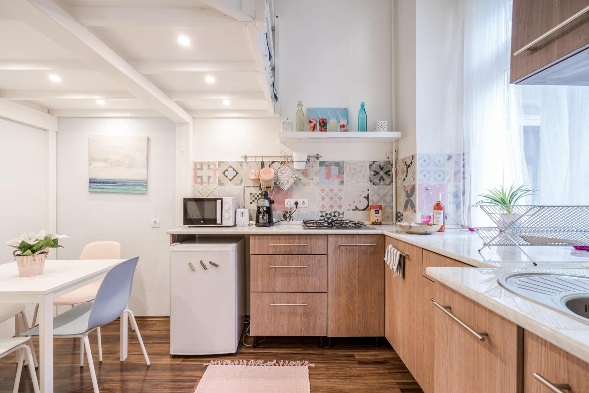 Bpr Stylish Mosaic Home With Terrace Budapešť Exteriér fotografie